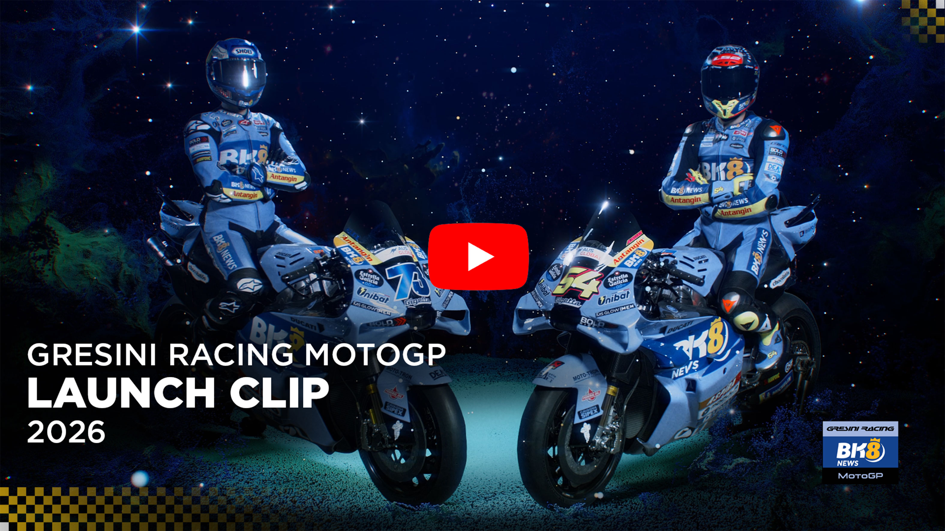 Digital Lighthouse signs the launch clip for Gresini Racing’s Ducati